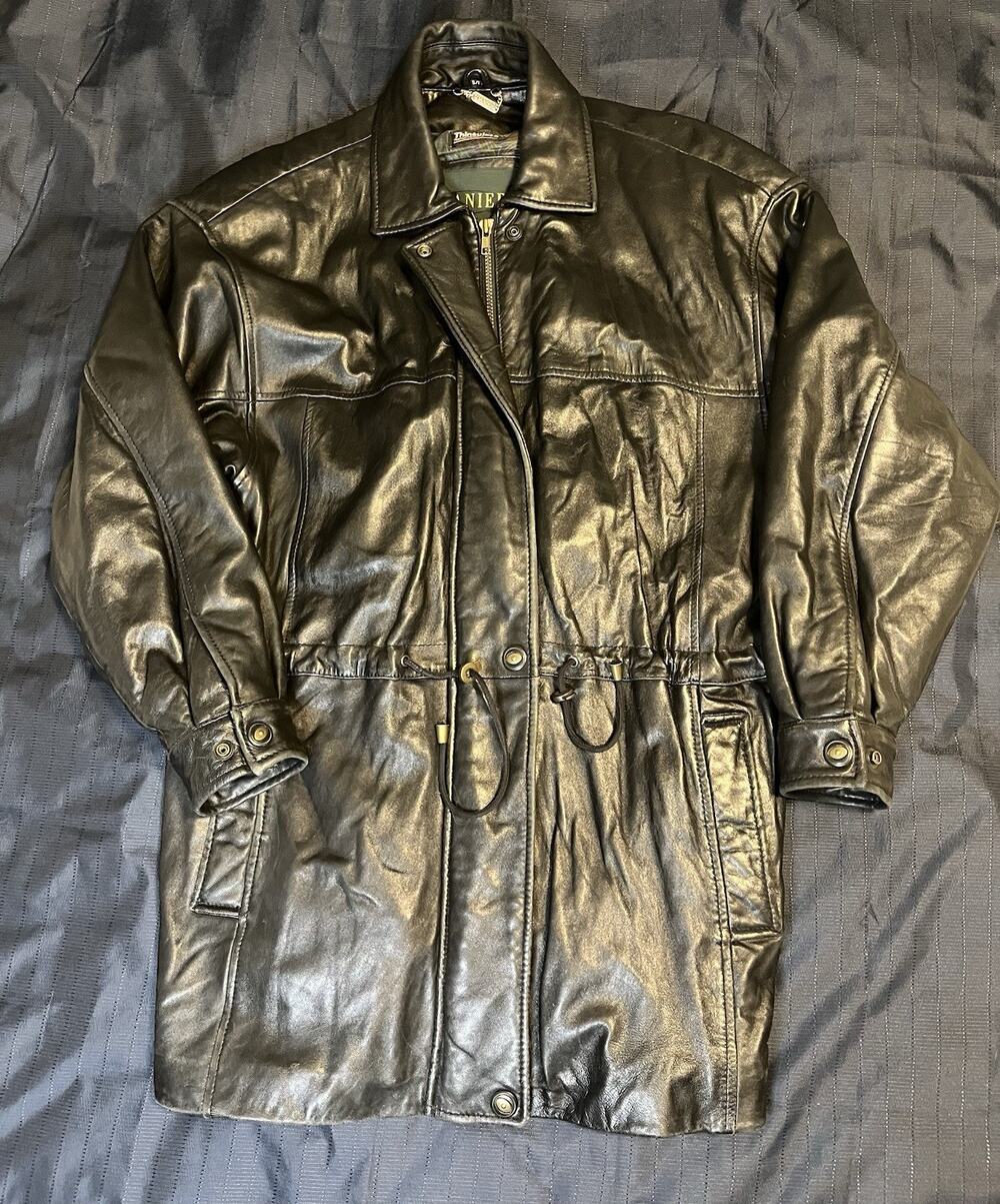 Danier Of Canada Women’s Black Leather Jacket Small With Thinsulate Insulation